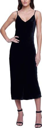 L'agence Lagence Seridie Silk-Blend Mid Slip Dress