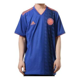 adidas Soccer Colombia Away Jersey Royal Blue Orange CW1562