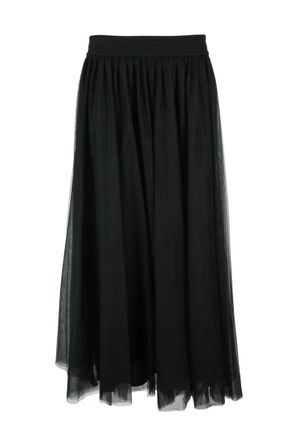 Fabiana Filippi Long Tulle Skirt - Black