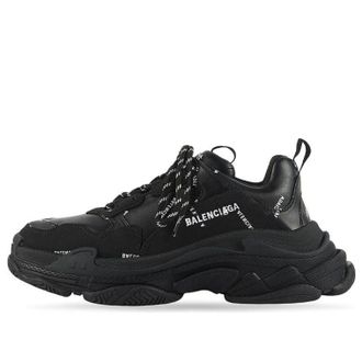 Balenciaga (WMNS) Balenciaga Triple S Sneaker Black Logo 524039W2FA11090