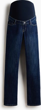 H&M MAMA Slim Straight High Jeans - Blue