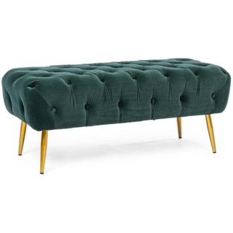 BIZZOTTO Bizzotto - Panca Giacinta per interno, con Struttura In Mdf e Compensato, da 103x46x40h cm -Verde