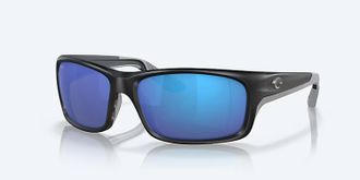 Costa Unisex Jose Pro Polarized Sunglasses In Matte Black Blue Mirror