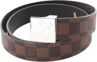 Louis Vuitton Pre-owned Vintage Damier Standard Belt - female - Louis Vuitton Vintage - Vintage Belts - Brown - ONE SIZE - Pre-owned