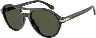 Giorgio Armani Authentieke Stijlvolle Brillen- Premium Kwaliteit! - Heren - Zonnebrillen - Groen - 55 MM - Accessoires