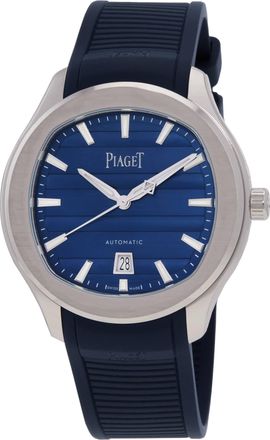 Piaget Polo Signature Date 42mm Automatic Blue Dial Mens Watch G0A51031