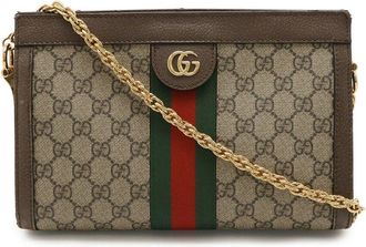 Gucci Ophidia Gg Supreme Small Chain Shoulder Bag (Authentic Pre-Loved)