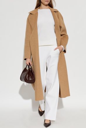 Max Mara Baldo Wool Trousers, Womens, Cream