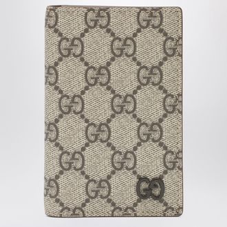 Gucci GG Supreme fabric wallet in beige/ebony