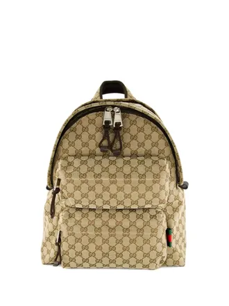Gucci GG monogram backpack - men - Canvas/Nylon - One Size - Neutrals