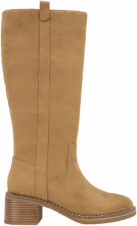 Kensie Womens Naya Knee High Zip Up Boots In Brown
