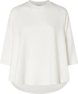 Halfboy Sweat T-Shirt - Dames - Longsleeves - Wit - S - Katoen - Tops