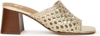 Bobbies Kelly Heeled Sandals in Champagne Gold at Nordstrom, Size 8.5