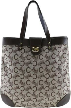 Celine Pre-owned Canvas shoulder-bags - Dames - Vintage Shopper - Bruin - ONE Size - Vintage
