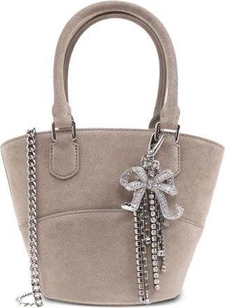 Self Portrait Borsa a secchiello con ciondolo - Grigio