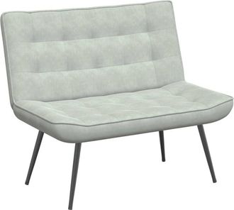 vidaXL Vidaxl - Banco De Terciopelo Gris Claro 110x74x84 Cm