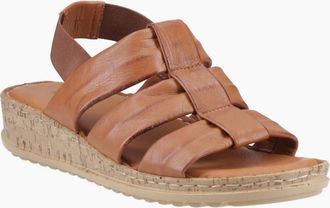 Hush Puppies Womens Eden Womens Wide Fit Sandals - Brown - Size: 4