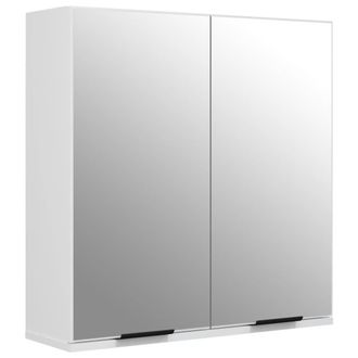 vidaXL Armario De Ba&ntilde;o Con Espejo Blanco 64x20x67 Cm Vidaxl