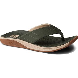 Reef The Deckhand Flip Flop in Olive/gum at Nordstrom Rack, Size 10