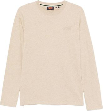Superdry long-sleeve t-shirt - men - Organic Cotton - S - Neutrals