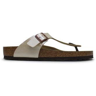 Birkenstock Gizeh Birko-Flor Womens Toe Post Sandals - White - Size:UK 4.5