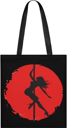 Generic Pole Fitness Dance Vintage Tote Bag for Women Men Shoulder Bags Purses Pouch Handbags