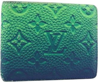 Louis Vuitton Pre-owned Monogram Canvas Portemonnee - Dames - Vintage Accessoires - Blauw - ONE Size - Vintage