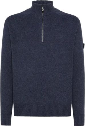 Peuterey Kasjmier breigoed - Heren - Truien - Blauw - Maat: L Kasjmier