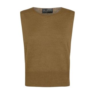 Cortana Linen Knit Vest - female - Cortana - Sleeveless Tops - Green - 2XS - Tops
