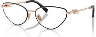 Tiffany & Co. 54mm Cat Eye optical glasses in Black at Nordstrom
