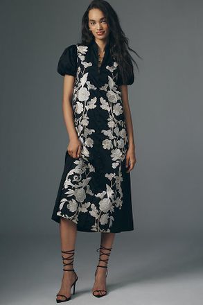 Mestiza New York Elliana Puff-Sleeve Midi Dress