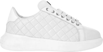 Philipp Plein Low Top Sneakers Matelasse - Dames - Sneakers - Wit - 38 EU - Leer - Schoenen