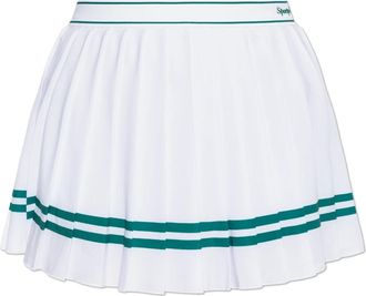 Sporty & Rich Geplooide rok - Dames - Korte rokken - Wit - L - Rokken