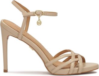 Kazar Klassieke beige sandalen met hak. Dit product valt klein uit. - Dames - Sandalen met hakken - Beige - 40 EU - Leer - Schoenen