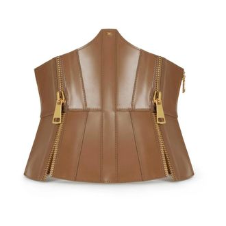 Elisabetta Franchi Dames, Accessoires, Bruin, Maat: XL Leer
