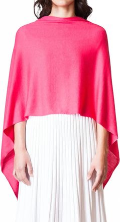 Kerisma Eden Poncho In Hot Pink