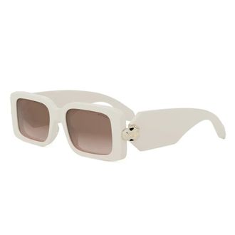 Bulgari Sunglasses, female, White, 53 MM, Serpenti Forever Sunglasses White Brown