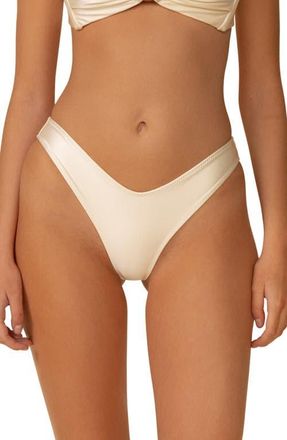 Montce Swim Cream Silkie Lulu Bikini Bottoms at Nordstrom, Size X-Small