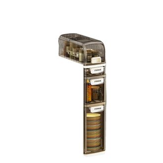 OEM Armario Estrecho De Almacenamiento, Material Pl&aacute;stico, Dimensiones 18 X 41 X 78 Cm, 4 Estantes, Capacidad De Carga 10 Kg, Peso 3,8 Kg