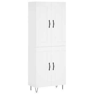 Berkfield Home Highboard White 69.5x34x180 cm Engineered Wood