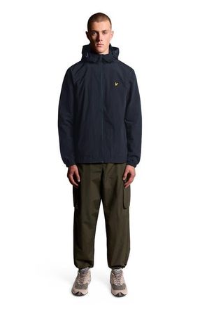 Lyle & Scott Zip Through Hooded Jacket in Dark Navy at Nordstrom, Size Xx-Large
