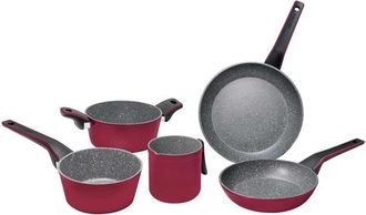 Pedrini Pedrini - evo color batteria di pentole in set da 5 pezzi rossa