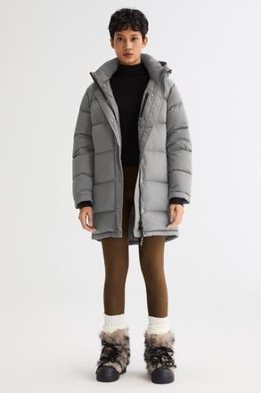Orolay Puff-O Hip-Length Down Puffer Jacket in Gray at Nordstrom, Size X-Small