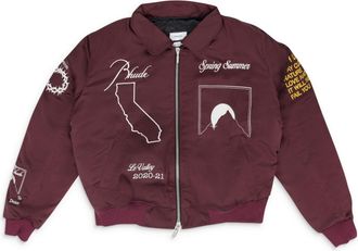 Rhude Maroon Signal Bomber