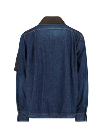 sacai Mens Jackets Blue Cotton