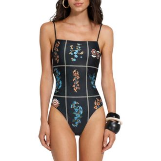 Agua Bendita Kali Reversible One-Piece Swimsuit in Multicolor at Nordstrom, Size X-Large