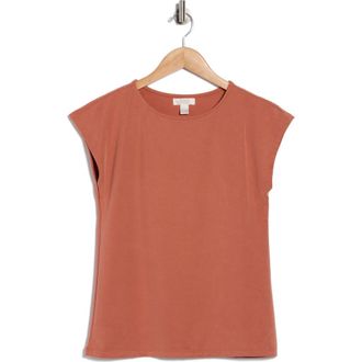 Nordstrom Rack Cap Sleeve Modal Blend T-Shirt in Rust Chutney at Nordstrom Rack, Size X-Large