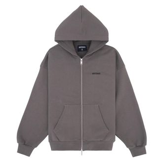 Worst Behavior Wrstbhvr, Hoodies & sweatvesten, Dames, Grijs, S, Katoen, Diago Hooded Zip Jacket