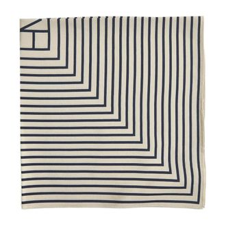 Toteme Accessoires, Dames, Wit, ONE Size, Zijden Cr&egrave;me Sjaal