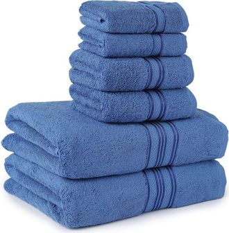 Luxury Home 6-Piece Cotton Towel Set in Blue at Nordstrom Rack